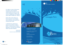 Lavaggio Port. - Istituto Europeo di Oncologia