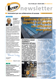 Gestione di piscine coperte e all`aperto con efficienza