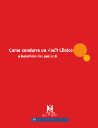 Come condurre un Audit Clinico a beneficio dei pazienti