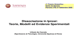 Dissociazione in Ipnosi - Facoltà di Medicina e Psicologia