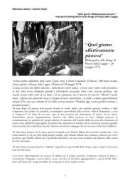 “Quel giorno effettivamente pioveva”