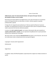 Elogio del Sig. Segala per Chirurgia Generale