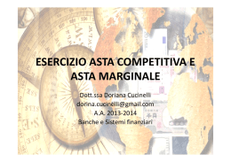 Esercitazione asta competitiva e marginale