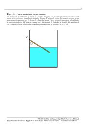 1 Un`asta sottile di lunghezza l, sezione S e densit`a uniforme ρ `e