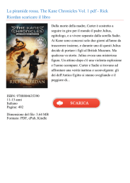 La piramide rossa. The Kane Chronicles Vol. 1