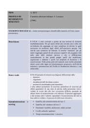 PRM PROFILO DI RENDIMENTI MNESTICI A. REY Curatrice