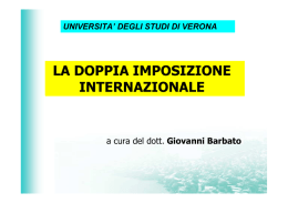 vicenza doppia imposizione