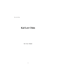 Kal law chim -By Evan.Rual Uk