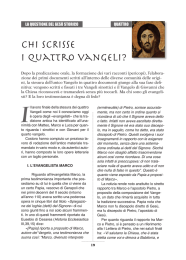 CHI SCRISSE i quattro vangeli? - Suore della Carità Cristiana