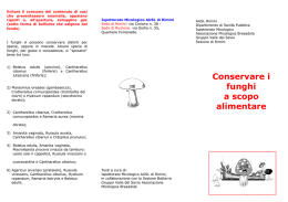 Conservare i funghi - AUSL Romagna Rimini