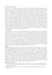 cv spera - Universit&agrave; per Stranieri di Siena