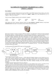 GLI IMPIANTI TELEFONICI TRADIZIONALI A SPINA (“PSTN” o