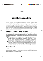 Variabili e routine - entra nel portale di langy