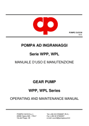 wp - manuale uso e manutenzione pompe