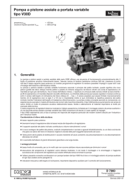 Pompa a pistone assiale a portata variabile tipo