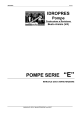 Manuale Pompe serie E
