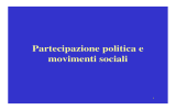 Partecipazione politica e movimenti sociali