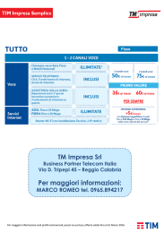 Per maggiori informazioni