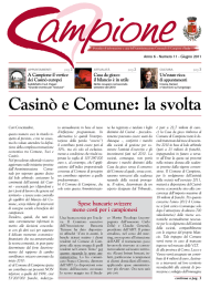 Casinò e Comune: la svolta - Comune di Campione d`Italia