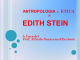 Antropologia ed Etica in Edith Stein