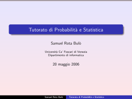 qui - Dipartimento di Scienze Ambientali, Informatica e Statistica