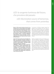 LED: la sorgente luminosa del futuro, che proviene dal passato LED