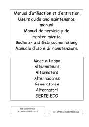 Mecc alte spa Alternateurs Alternators Alternadores Generatoren