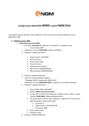 Configurazione MMS/GPRS WIND modello NGM Elvis