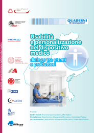 Usabilità e personalizzazione del dispositivo medico Usabilità e