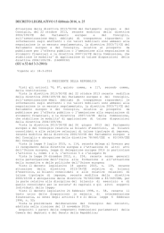 decreto legislativo n. 25 del 15 febbraio 2016