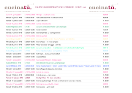 CALENDARIO CORSI GENNAIO , FEBBRAIO , MARZO 2016