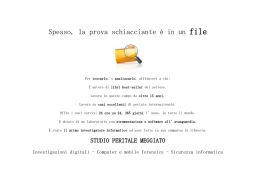 Spesso, la prova schiacciante è in un file