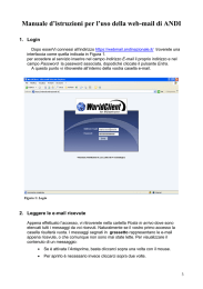 Manuale d`istruzioni per l`uso della web