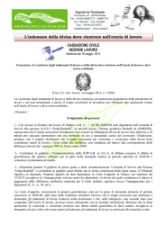 L`indossare della divisa deve rientrare nell`orario di lavoro