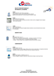 BUCATO DOSAGGIO MANUALE DETERGENTE LAVANDERIA