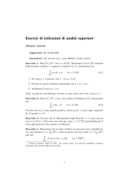 Esercizi di istituzioni di analisi superiore