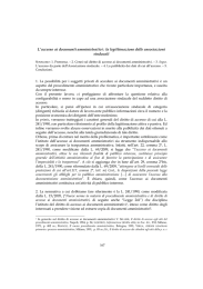 L`accesso ai documenti amministrativi : la legittimazione delle