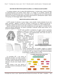 metodi di prototipazione rapida e attrezzaggio rapido