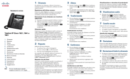 RIFERIMENTO RAPIDO Telefoni IP Cisco 7821, 7841 e 7861