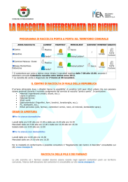 Volantino Raccolta Differenziata