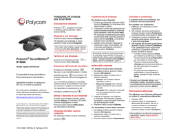 Polycom SoundStation IP 6000 Guida rapida dell`utente