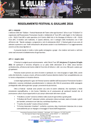 REGOLAMENTO FESTIVAL IL GIULLARE 2016