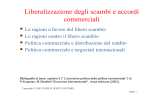 Liberalizzazione degli scambi e accordi commerciali