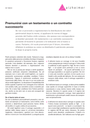 Premunirsi con un testamento o un contratto successorio