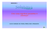 Solubilità 2 - Le parole della scienza