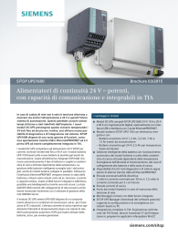 SITOP UPS1600 - Alimentatori di continuità 24 V – potenti