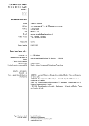 Curriculum - Azienda Ospedaliera di Padova