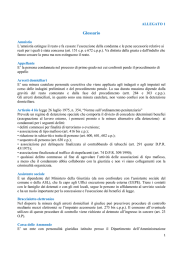 Glossario - Ministero della Giustizia