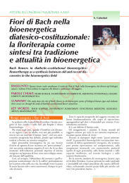 Fiori di Bach nella bioenergetica diatesico