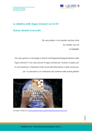 La didattica delle lingue straniere con le ICT - FOR Docenti